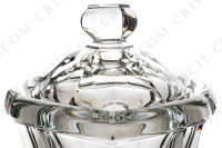 Confiturier en cristal de Baccarat modèle Harcourt Missouri à décor de pans coupés photo-3