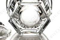 Confiturier en cristal de Baccarat modèle Harcourt Missouri à décor de pans coupés photo-5