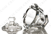 Confiturier en cristal de Baccarat modèle Harcourt Missouri à décor de pans coupés photo-2