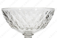 Coupe à Champagne en cristal de Baccarat modèle Armagnac présentant un important décor d écailles taillées sur la paraison photo-3