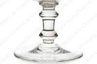 Coupe à Champagne en cristal de Baccarat modèle Armagnac présentant un important décor d écailles taillées sur la paraison photo-4