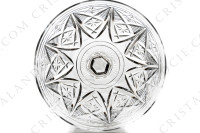 Coupe à Champagne en cristal de Baccarat forme 9056 taille 9058 présentant un décor de biseaux et étoile sur la paraison, une bague facettée et des côtes plates sur la jambe et une étoile à flammes sous le pied photo-5