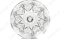 Coupe à Champagne en cristal de Baccarat forme 9056 taille 9058 présentant un décor de biseaux et étoile sur la paraison, une bague facettée et des côtes plates sur la jambe et une étoile à flammes sous le pied photo-5