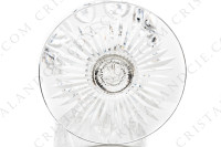 Coupe à Champagne en cristal de Baccarat forme 9056 taille 9058 présentant un décor de biseaux et étoile sur la paraison, une bague facettée et des côtes plates sur la jambe et une étoile à flammes sous le pied photo-6
