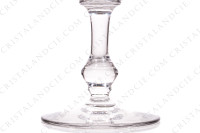 Champagne saucer in crystal by Saint-Louis pattern Metz with an engraved pattern of vegetable arabesques photo-4