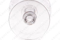 Champagne saucer in crystal by Saint-Louis pattern Metz with an engraved pattern of vegetable arabesques photo-6