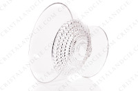 Coupe à Champagne en cristal de Lalique modèle Nippon ornés de frises de perles sur la paraison photo-2