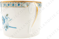 Déjeuner en porcelaine de Limoges de la maison Haviland modèle Nankin à décor de fleurs en camaïeu de bleus et rehauts or photo-4