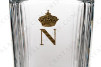 Flacon à Whisky en cristal de Baccarat modèle Perfection Napoléon, orné d un "N" couronné en inscrustations or photo-6