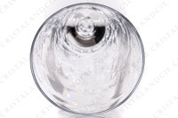 Champagne flute in crystal by Daum pattern Bolero with a twisted ring on the stem photo-5