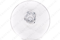 Champagne flute in crystal by Daum pattern Bolero with a twisted ring on the stem photo-6