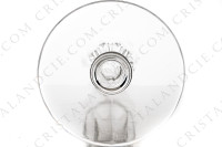 Flûte à Champagne en cristal de Saint-Louis modèle Caton ornée de côtes plates sur la paraison et d une bague sur la jambe photo-6