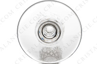 Flûte à Champagne en cristal de Saint-Louis modèle Massenet présentant un important décor taillé sur la paraison et une bague sur le bas de la jambe photo-6