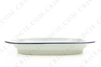 Paire de raviers en porcelaine de Limoges de la maison Haviland et Parlon modèle Shangaï bleu orient orné de fleurs en camaïeu de bleus photo-2