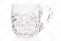 Paire de timbales à punch en cristal de Baccarat modèle Juigne présentant un important décor taillé photo-2