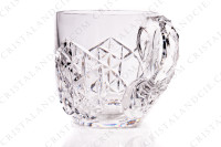 Paire de timbales à punch en cristal de Baccarat modèle Juigne présentant un important décor taillé photo-3