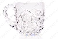 Paire de timbales à punch en cristal de Baccarat modèle Juigne présentant un important décor taillé photo-4