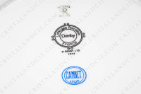 Round deep dish in Limoges china by Raynaud for Denby pattern English Garden decorated with polychromes flowers and bugs photo-6