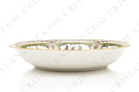 Round deep dish in Limoges china by Raynaud pattern Promenade au Palais Royal photo-2