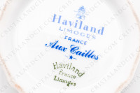 Creamer in Limoges china by Haviland pattern Golden Quails decorated with quails and roosters, butterflies and polychromes flowers enhanced with gold photo-6