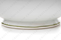 Salad bowl in Limoges china by Raynaud for Denby pattern English Garden decorated with polychromes flowers and bugs photo-7