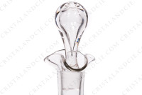 Cordial set in crystal by Baccarat decorated with enameled roses photo-3