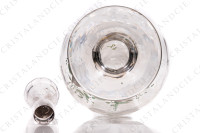 Cordial set in crystal by Baccarat decorated with enameled roses photo-10