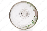 Cordial set in crystal by Baccarat decorated with enameled roses photo-17