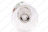 Cordial set in crystal by Baccarat decorated with enameled roses photo-18