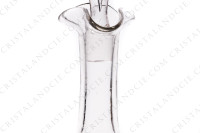 Cordial set in crystal by Baccarat decorated with enameled roses photo-4