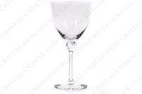 Série de six verres à eau n°2 en cristal de Daum modèle Boléro présentant une bague torsadée sur la jambe photo-2