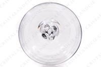 Série de six verres à eau n°2 en cristal de Daum modèle Boléro présentant une bague torsadée sur la jambe photo-6