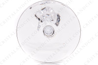 Série de six verres à eau n°2 en cristal de Daum modèle Boléro présentant une bague torsadée sur la jambe photo-7