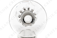 Série de six verres à eau n°2 en cristal de Saint-Louis modèle Caton ornées de côtes plates sur la paraison et d une bague sur la jambe photo-7