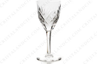 Série de six verres à eau n°2 en cristal de Saint-Louis modèle Chantilly présentant un important décor taillé photo-2