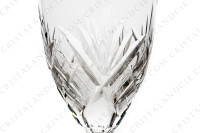 Série de six verres à eau n°2 en cristal de Saint-Louis modèle Chantilly présentant un important décor taillé photo-4