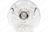 Série de six verres à eau n°2 en cristal de Saint-Louis modèle Chantilly présentant un important décor taillé photo-7