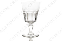Série de six verres à eau n°2 en cristal de Baccarat modèle Missouri à décor taillé de côtes plates photo-2