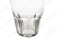Série de six verres à eau n°2 en cristal de Baccarat modèle Missouri à décor taillé de côtes plates photo-4