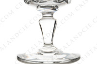 Série de six verres à eau n°2 en cristal de Baccarat modèle Missouri à décor taillé de côtes plates photo-5
