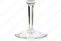 Série de six verres à eau américain n°1 en cristal de Saint-Louis modèle Tarn présentant un important décor de losanges taillés photo-5