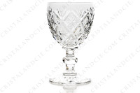 Set of six water glasses n°2 in crystal by Saint-Louis pattern Versailles with an important cut pattern photo-2