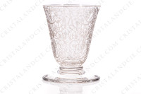 Sérié de six verres à liqueur en cristal de Baccarat modèle Michelangelo présentant un important décor gravé photo-2