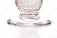 Sérié de six verres à liqueur en cristal de Baccarat modèle Michelangelo présentant un important décor gravé photo-4