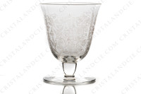 Set of six Sherry glasses n°5 in crystal by Baccarat pattern Argentina with an important engraved pattern photo-2