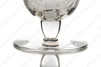 Set of six Sherry glasses n°5 in crystal by Baccarat pattern Argentina with an important engraved pattern photo-5