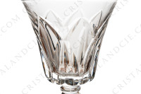 Série de six verres à Porto n°5 en cristal de Saint-Louis modèle Camargue présentant un important décor taillé photo-4