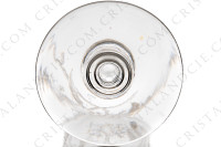 Série de six verres à Porto n°5 en cristal de Baccarat forme 4529 gravure Mimosa, orné de branches de mimosa et d une frise gravées photo-8