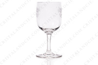Set of six Sherry glasses n°5 in crystal by Baccarat pattern Sévigné with an engraved pattern of arabesques photo-2