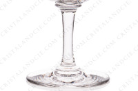 Set of six Sherry glasses n°5 in crystal by Baccarat pattern Sévigné with an engraved pattern of arabesques photo-5